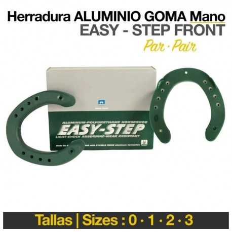 Herraduras aluminio goma Easystep mano