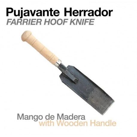 Pujavante herrador con mango madera