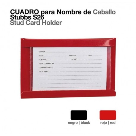 Cuadro para nombre de caballo Stubbs