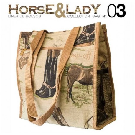 Bolso paseo colección Horse&Lady 3 motivo caballos