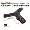 Cinturón canana pistola Western