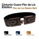 Cinturón flor de lis elástico