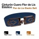 Cinturón flor de lis elástico