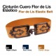 Cinturón flor de lis elástico