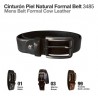 Cinturón piel natural formal belt 3485