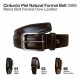 Cinturón piel natural formal belt 3485