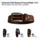 Cinturón piel natural formal belt 3485