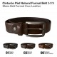 Cinturón piel natural formal belt 3479