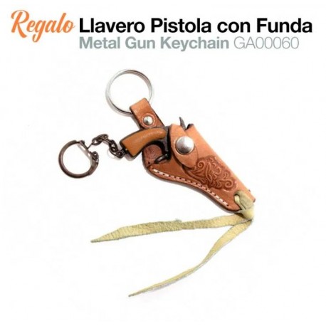 Llavero pistola con funda