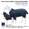 Manta caballo cubrecuello impermeable enrollable