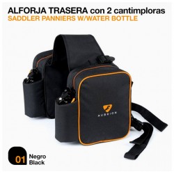 Alforja trasera con 2 cantimploras