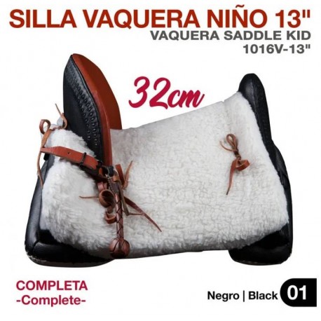 Silla Vaquera Niño 13" (32cm) Completa