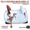 Silla Vaquera Mixta Niño 13" (32cm) Completa